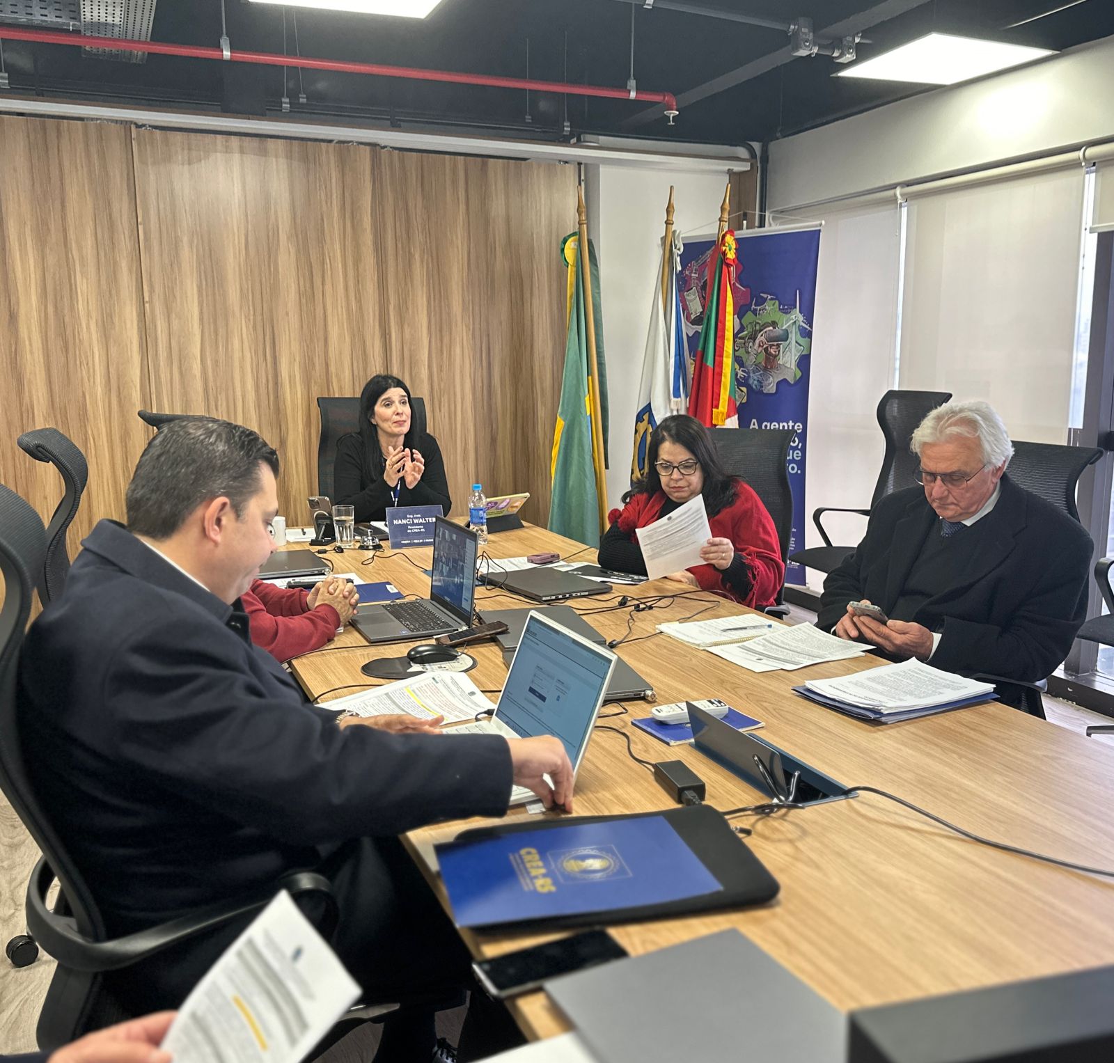 Plenária foi presidida pela Eng. Amb. Nanci Walter